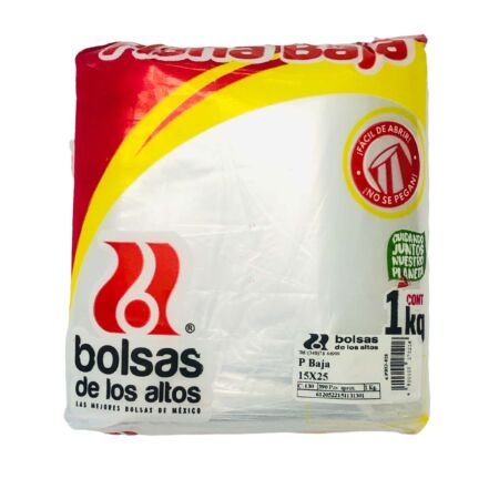 BOLSA PLANA 15X25 1 KG DE LOS ALTOS