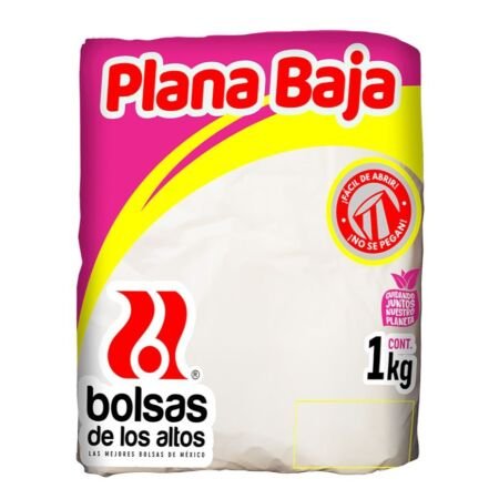 BOLSA PLANA 80X120 TRANSPARENTE 1 KG DE LOS ALTOS