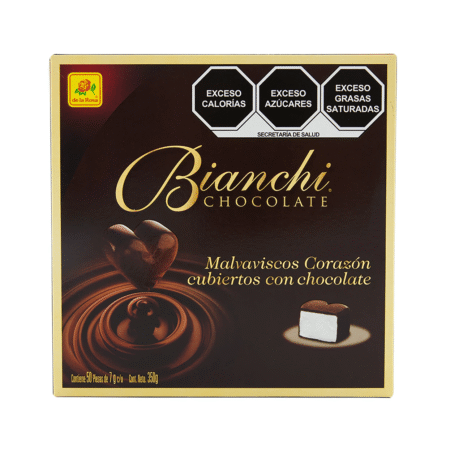 BOMBON C/CHOCOLATE CORAZON 50 PZAS DE LA ROSA