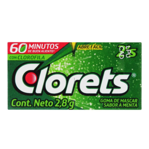 CHICLE CLORETS 60 PZAS 2´s MONDELEZ