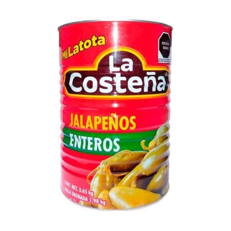 CHILES JALAPEÑOS COSTEÑA MI LATOTA C/6/3.650 GRS.