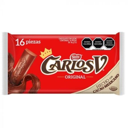 CHOC. CARLOS V LECHE SUIZO 1 PAQ (14/24/26/28) NESTLE
