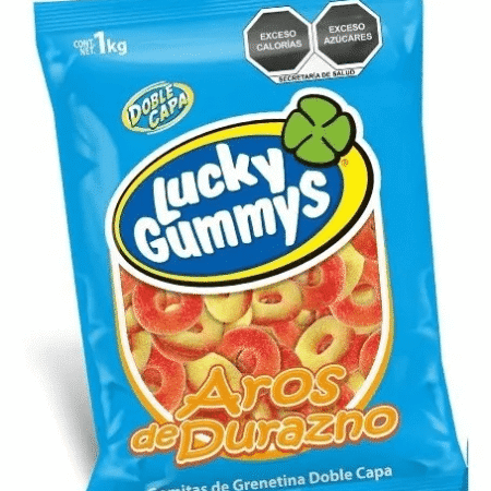 GOMA AROS DURAZNO 1 KG MAURI