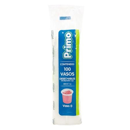 VASO PRIMO CUEVAS No.0 100 PZAS