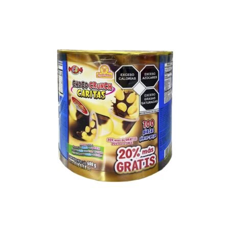 GOLOSINA CHOCO CRUNCH CARITAS 100 PZAS LAS DELICIAS
