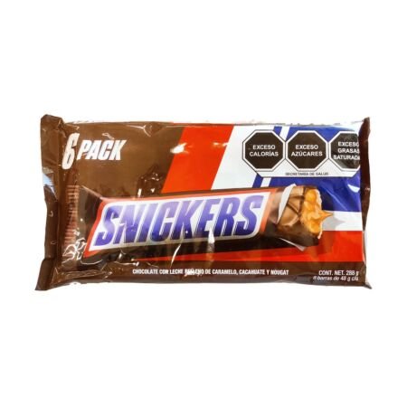 CHOC. SNICKERS 6 PACK 288 GR MARS