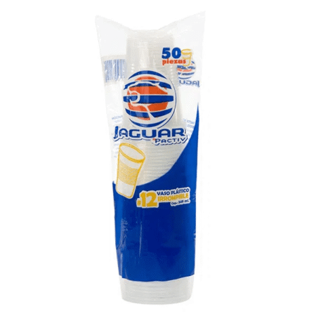VASO JAGUAR No.12 50 PZAS PACTIV