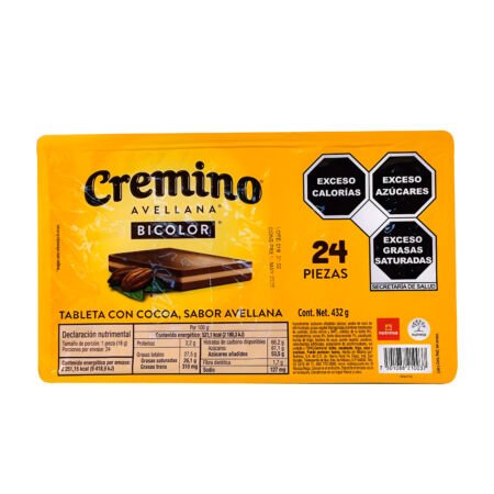 CHOC. CREMINO BICOLOR 24 PZA NUTRESA