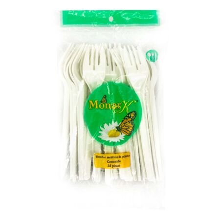 TENEDOR MONAR K BLANCO MEDIANO 25 PZAS KD