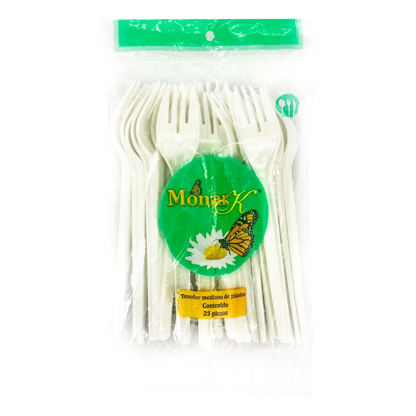 TENEDOR MONAR K BLANCO MEDIANO 25 PZAS KD