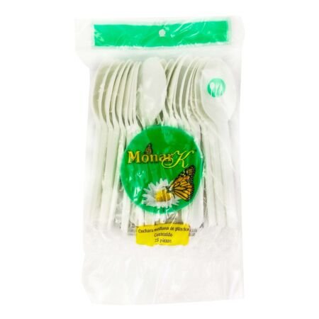 CUCHARA MONAR K BLANCA MEDIANA 25 PZAS KD