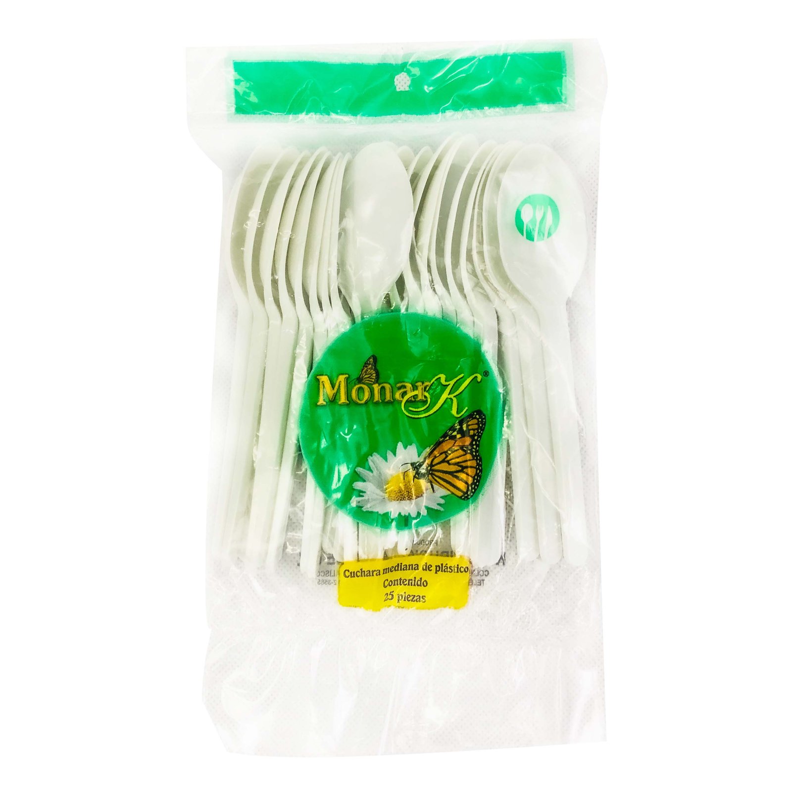 CUCHARA MONAR K BLANCA MEDIANA 25 PZAS KD