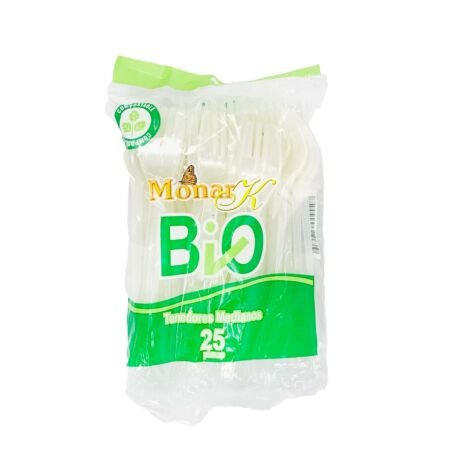 TENEDOR MONAR K BIODEGRADABLE MEDIANO 25 PZAS KD