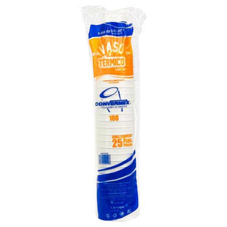 VASO TERMICO No.108 25 PZAS CONVERMEX