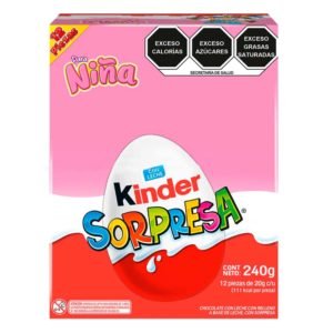 CHOC. KINDER SORPRESA NIÑA 12 PZAS FERRERO T12X8