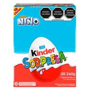 CHOC. KINDER SORPRESA NIÑO 12 PZAS FERRERO T12X8