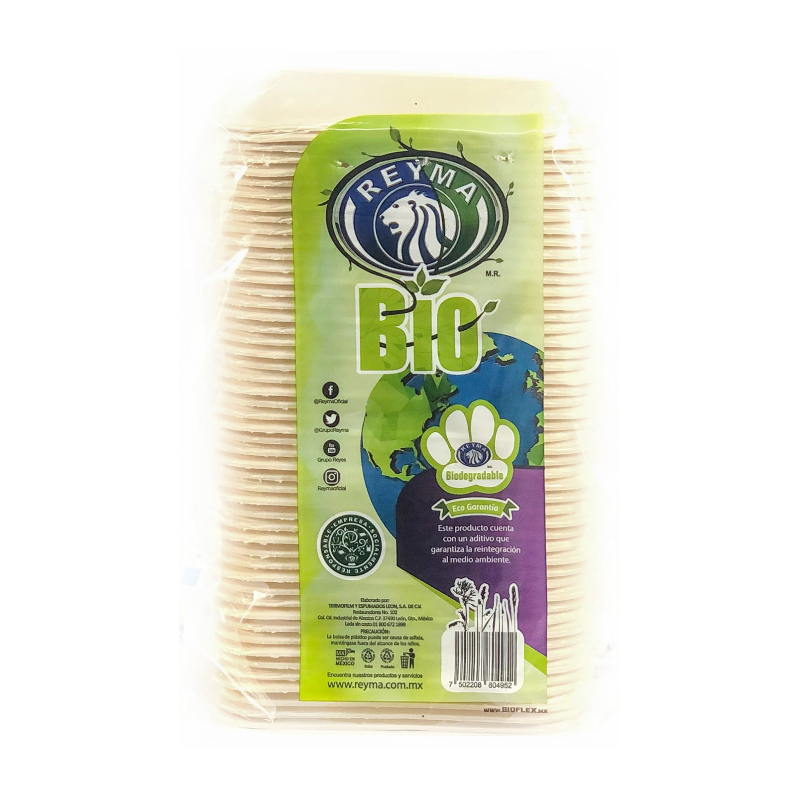 CHAROLA TERMICA No.066 MARIEL BIODEGRADABLE 50 PZAS