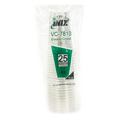 VASO CRISTAL 10oz. C/40/25 PZA INIX VC7810