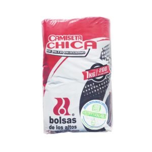 BOLSA CAMISETA NEGRA CHICA A.D. 1 KG DE LOS ALTOS