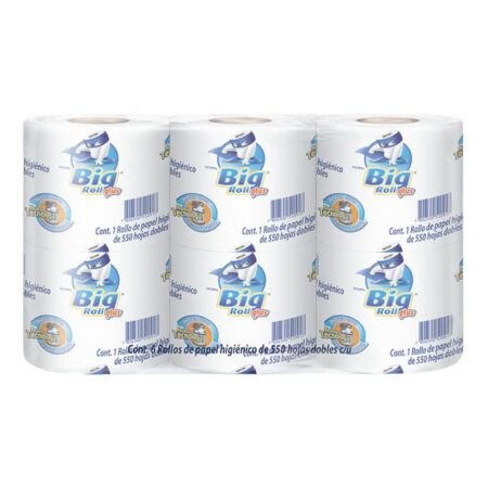 HIGIENICO BIG ROLL PLUS 6 PZA 550 HD ABSORMEX