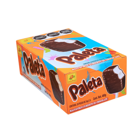 PALETA BOMBON C/CHOCOLATE 20 PZAS DE LA ROSA