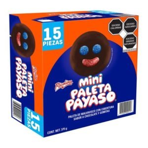 PALETA PAYASO MINI 15 PZAS RICOLINO
