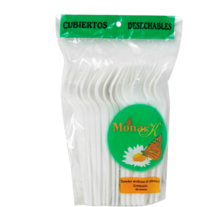 TENEDOR MONAR K BLANCO CHICO 50 PZA MONA K