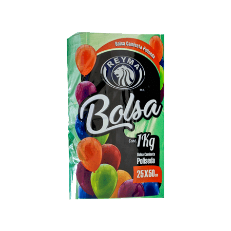BOLSA CAMISETA POLISEDA MEDIANA 1 KG (25x50) REYMA