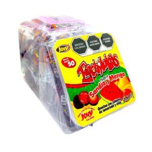 GOMITAS ENCHILOKAS MANGO Y SANDIA VITROLERO 45 PZAS JOVY