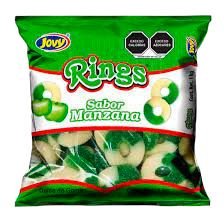 GOMITAS CRAZY GUMMY RINGS MANZANA 1 KG JOVY
