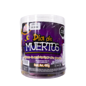 ESTUCHE BOMBON DIA DE MUERTOS 50 PZAS RISA