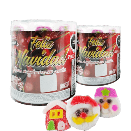 BOMBON ESTUCHE NAVIDAD SURTIDO 50 PZS RIVERA (12-16)